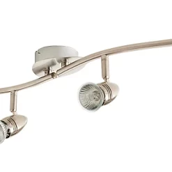 Castorama Réglette 4 Spots Aspis Métal Chrome GU10 4x50 W