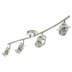 Castorama Réglette 4 Spots Astraea Métal Chrome GU10 4x35 W