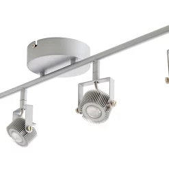 Castorama Réglette 4 Spots Neikea Métal Argent LED 4x5 W