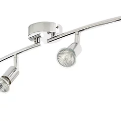 Castorama Réglette 4 Spots Sasha Métal Chrome GU10 4x50 W