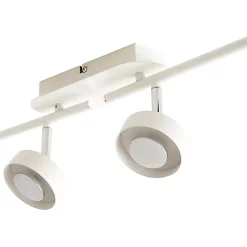 Castorama Réglette 4 Spots Tharros Métal Blanc LED 4x6 W