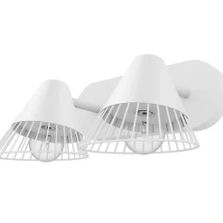 Castorama Réglette Spot 2 Lumières E14 10W GoodHome Tsolma Blanc Mat L.25 X L.22 X H.9 Cm