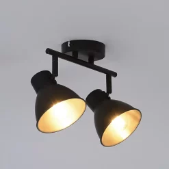 Castorama Réglette Spot 2 Lumières E14 40W Corep Dock L.30 X L.14 X H.19 Cm