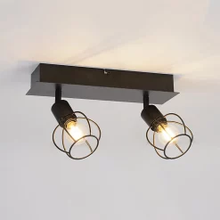 Castorama Réglette Spot 2 Lumières E14 40W Corep Owen L.32 X L.12,5 X H.18.5 Cm