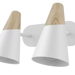 Castorama Réglette Spot 2 Lumières E14 5W GoodHome Arraqis Blanc Mat L.22 X L.21 X H.8 Cm
