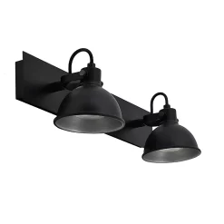 Castorama Réglette Spot 2 Lumières GU10 35W Seynave Country Noir L.13 X L.42 X H.13 Cm