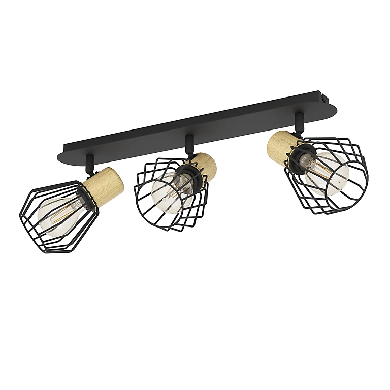 Castorama Réglette Spot 3 Lumières E27 40W Eglo Palmorla Noir L.57,5 X H.22 Cm 3 Castorama Réglette Spot 3 Lumières E27 40W Eglo Palmorla Noir L.57,5 X H.22 Cm