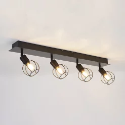 Castorama Réglette Spot 4 Lumières E14 40W Corep Owen L.76 X L.12,5 X H.19 Cm