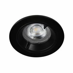 Castorama Spot à Encastrer Caius LED GU10 Ø8,5cm IP44 345lm 50W 5.2W GoodHome Blanc Neutre Noir