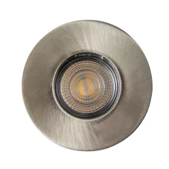 Castorama Spot à Encastrer Colours Hades IP65 Chrome Brossé Ø8,5 Cm